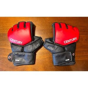 Century Brave Open Palm MMA Training Gloves L/XL Red Blck AFC Sparring Grappling